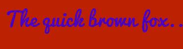 Image with Font Color 4800C3 and Background Color BB2000